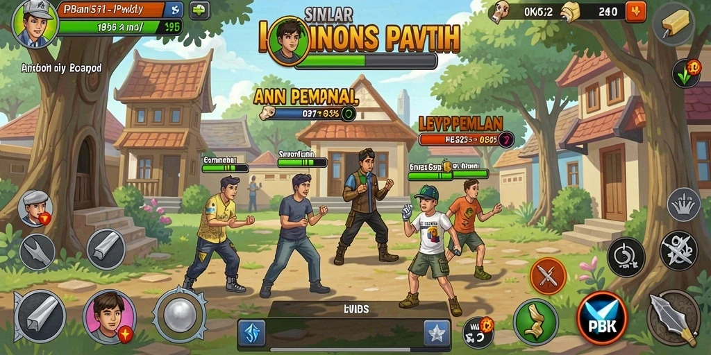 Fitur sosial untuk interaksi dengan pemain lain.