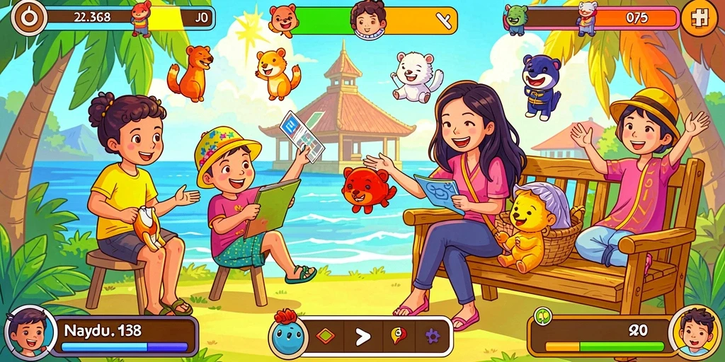 Tangkapan layar memperlihatkan fitur multiplayer yang sedang aktif.