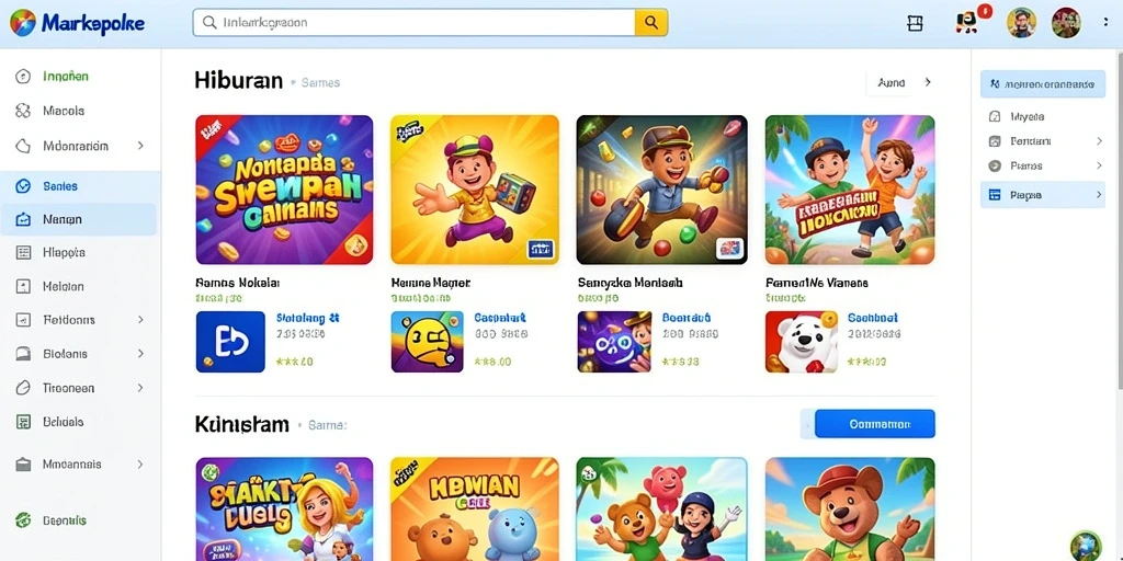 Pengaturan game yang mudah dan intuitif.