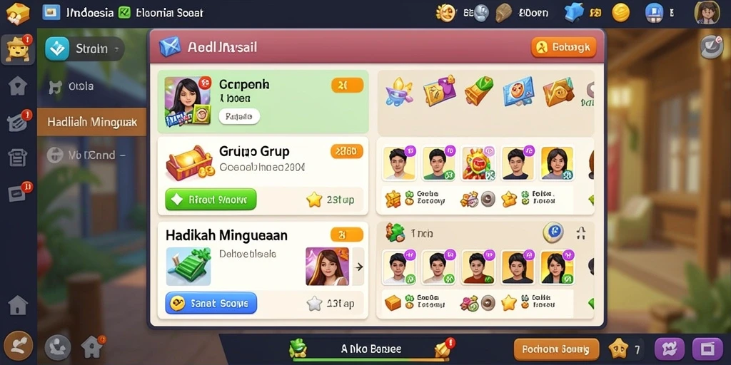 Eksplorasi level menantang yang penuh dengan rintangan.