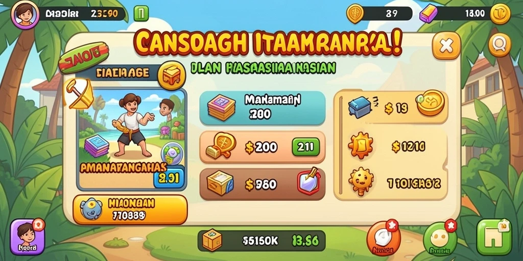 Tantangan menarik di setiap level permainan.