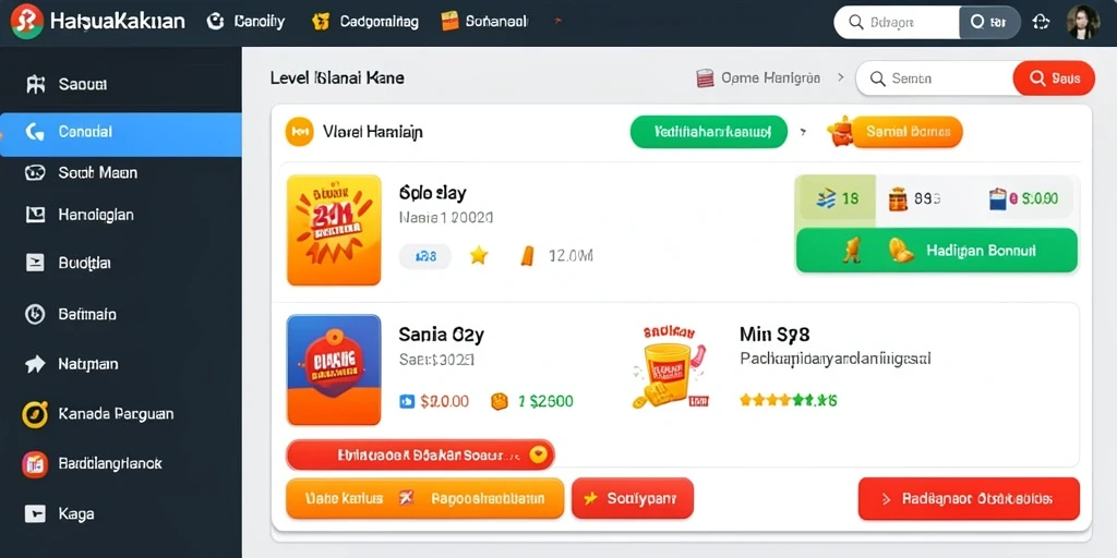 Sistem reward yang memotivasi untuk bermain lebih banyak.